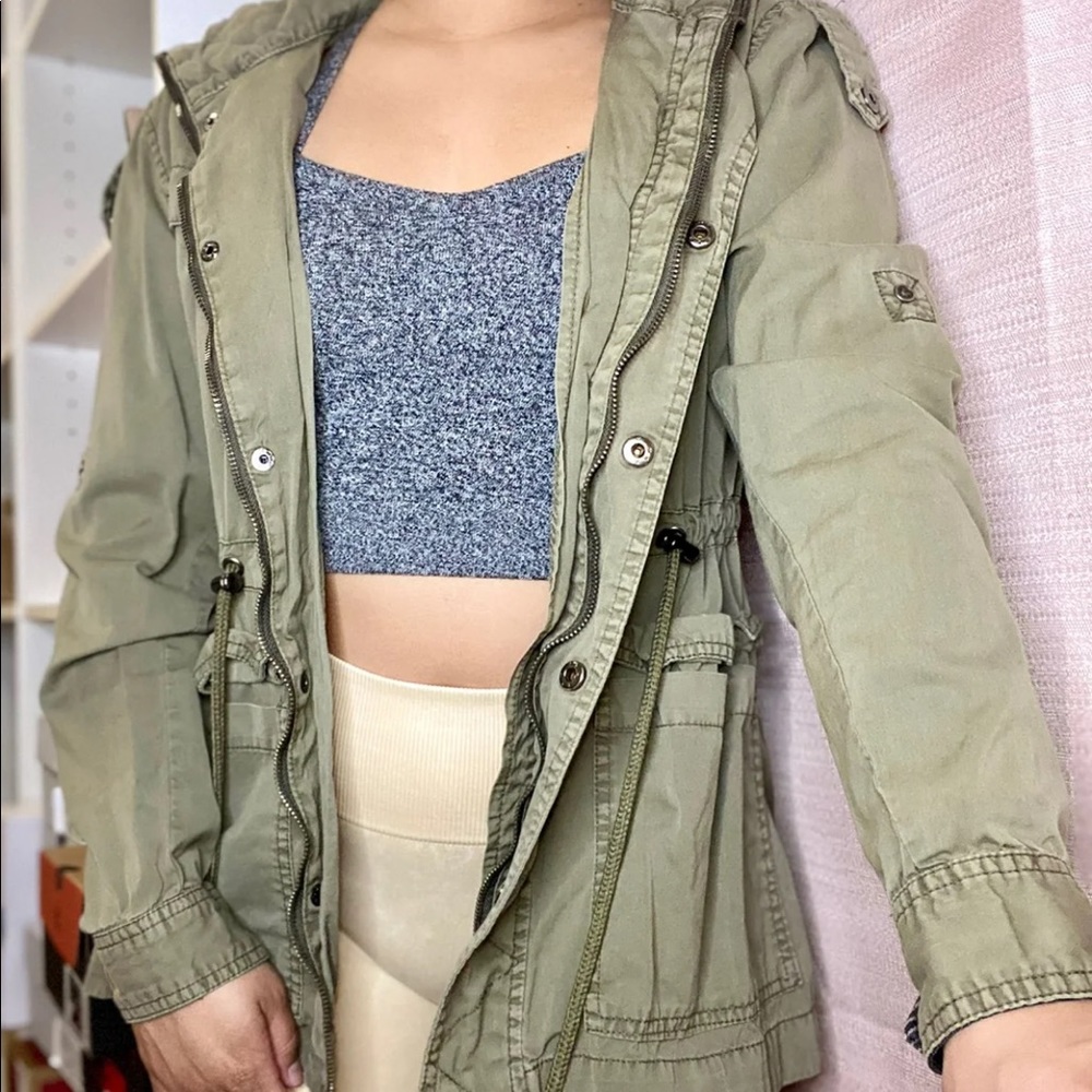 Cargo Zip Up w/ Hoodie